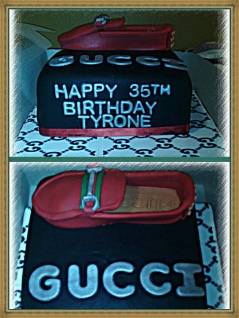 gucci loafers cake